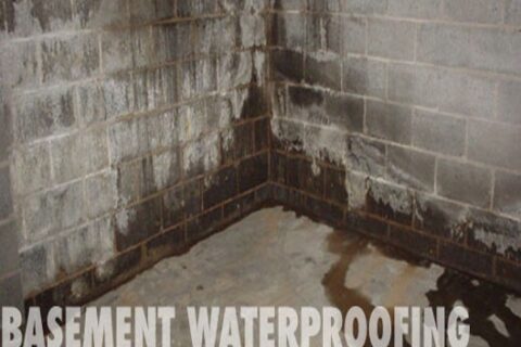 The Wet Basement after Water proofing in home at Milwaukee, WI