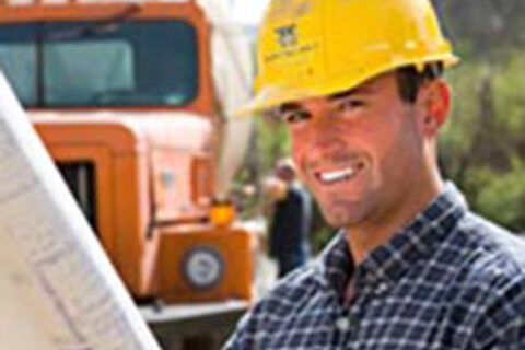 The man checking the construction map at Milwaukee, WI