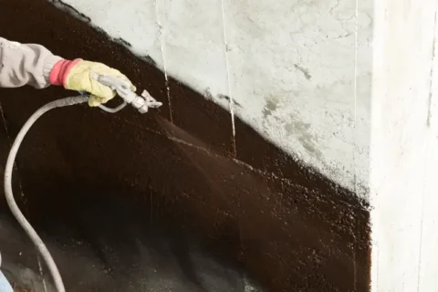 Black tar waterproofing in Waukesha, WI