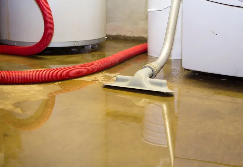 A flooded basement in Caledonia, WI