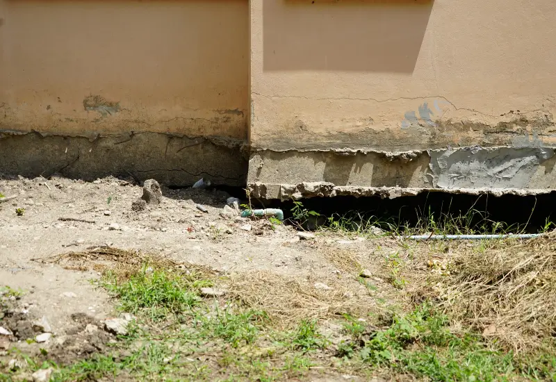 Foundation problems on a home in Monona, WI