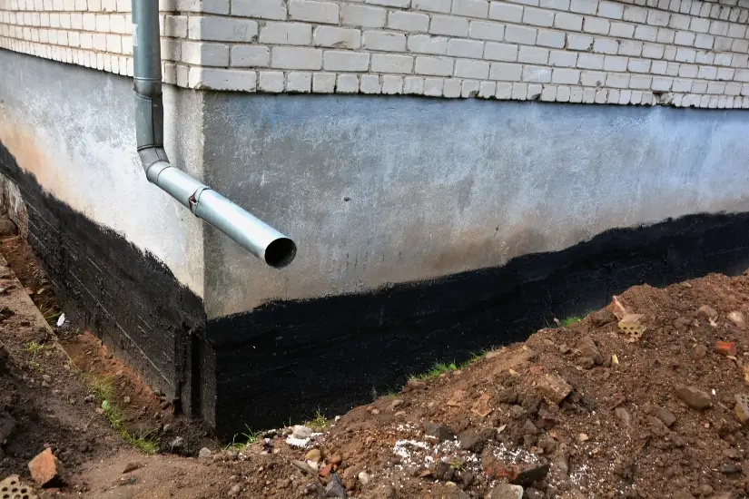 exterior basement in need of waterproofing in Random Lake, WI
